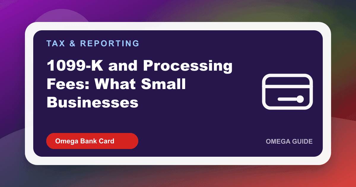 Small business owner reviewing 1099-K form alongside merchant processing statement 2026 Georgia