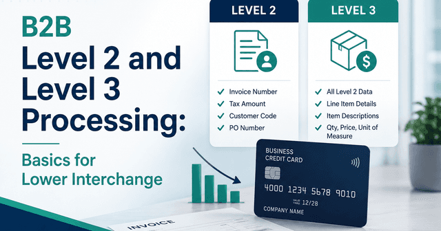 B2B Level 2 and Level 3 Processing: Basics for Lower Interchange ...