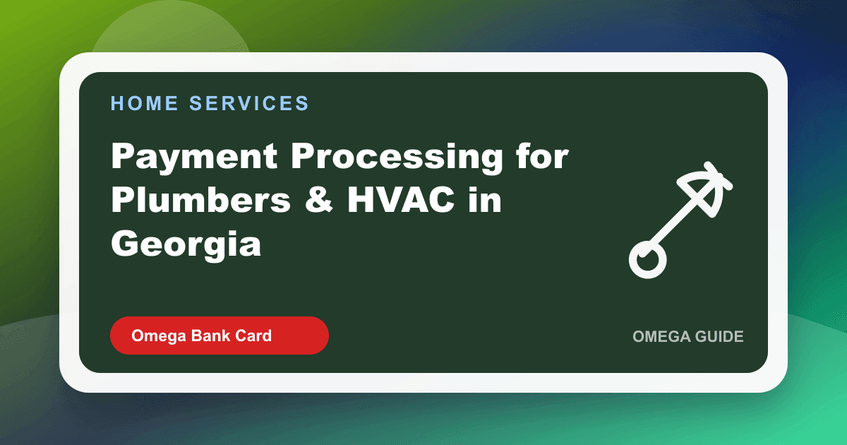 HVAC technician mobile payment terminal Georgia home services credit card processing plumber