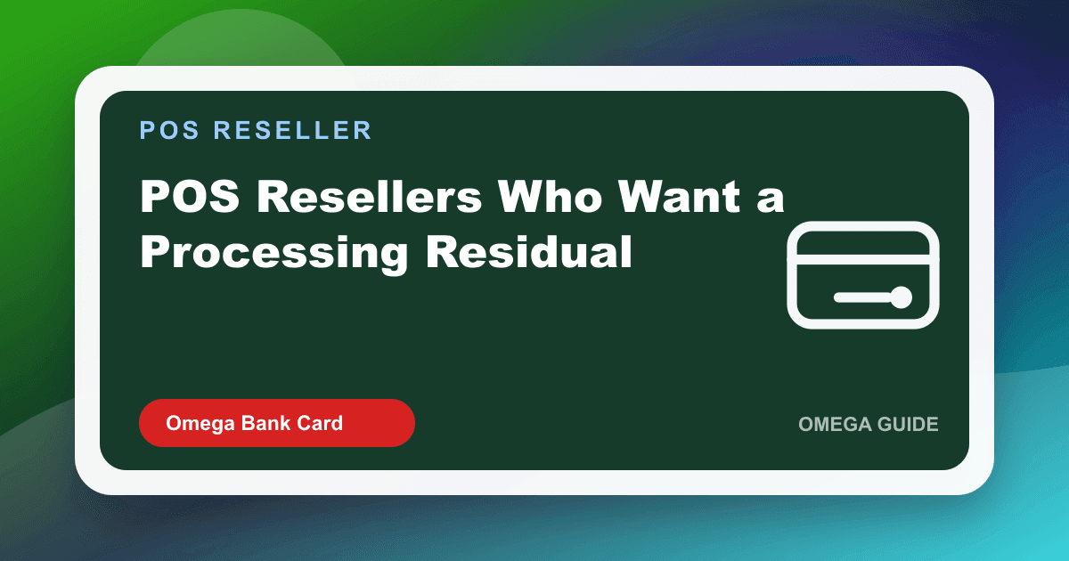 POS reseller attaching merchant processing residuals to a Clover and Square hardware install