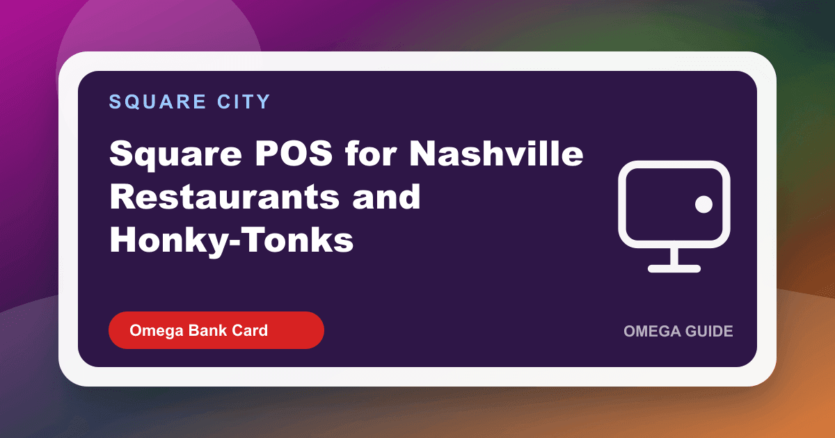 Nashville bar well with Square Terminal and Handhelds on a busy tourist dining floor