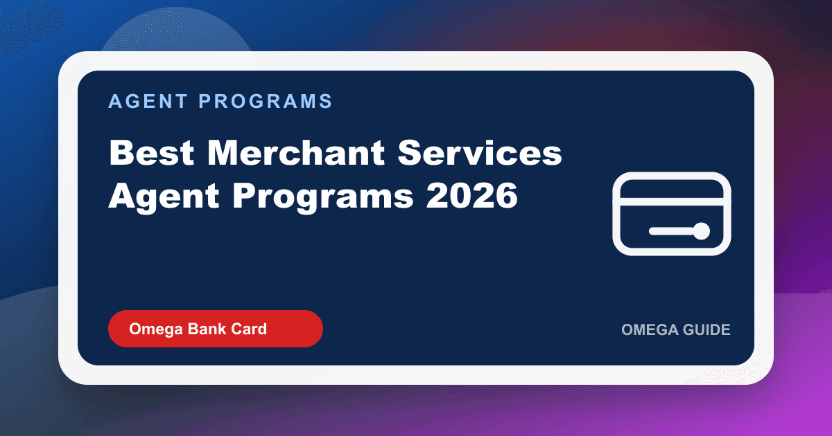Producing agent comparing merchant services office criteria: residuals, product shelf, and support—not a ranking trophy