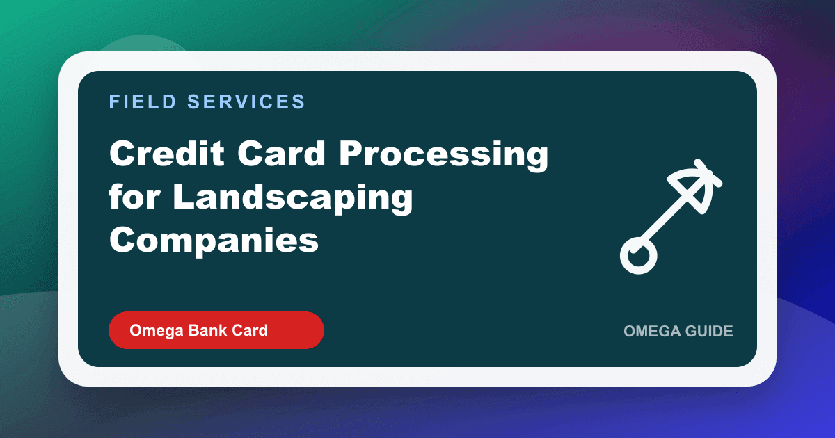 Landscaping crew mobile credit card reader field payment processing lawn care Georgia