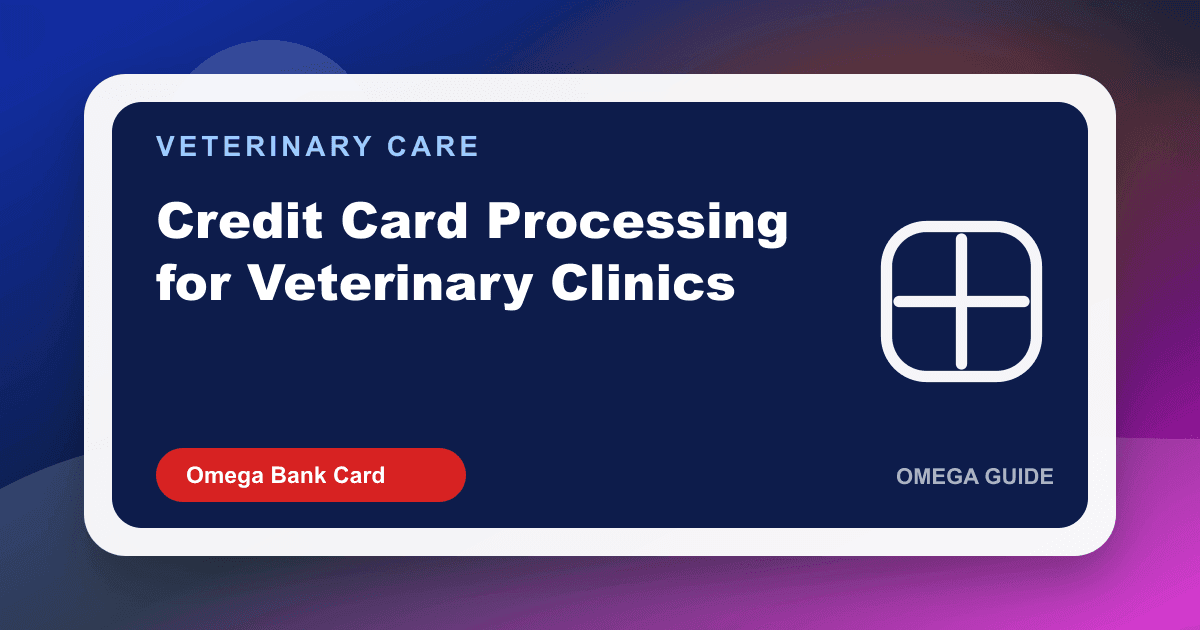 Veterinary clinic reception desk credit card terminal payment processing for pet care and retail