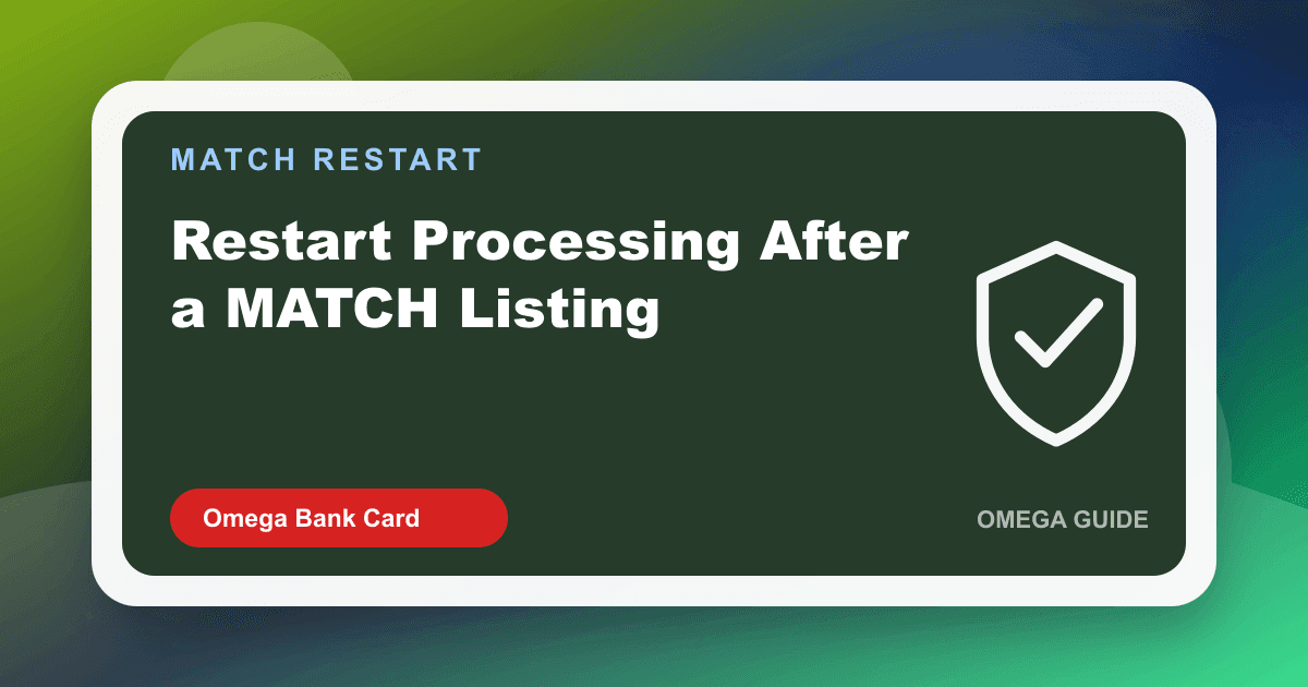Merchant assembling MATCH remediation documents and prior termination letters for a new high-risk application