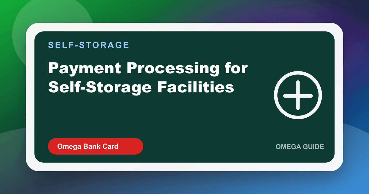 Self-storage facility office taking a rent payment and selling moving supplies on a countertop terminal