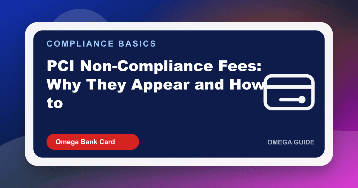 Small business owner completing a PCI SAQ questionnaire to stop monthly non-compliance fees on a processing statement
