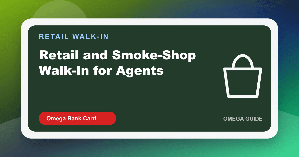 Agent at a retail wrap desk noting scanner, ID prompt, and whether the shop is boutique or age-gated