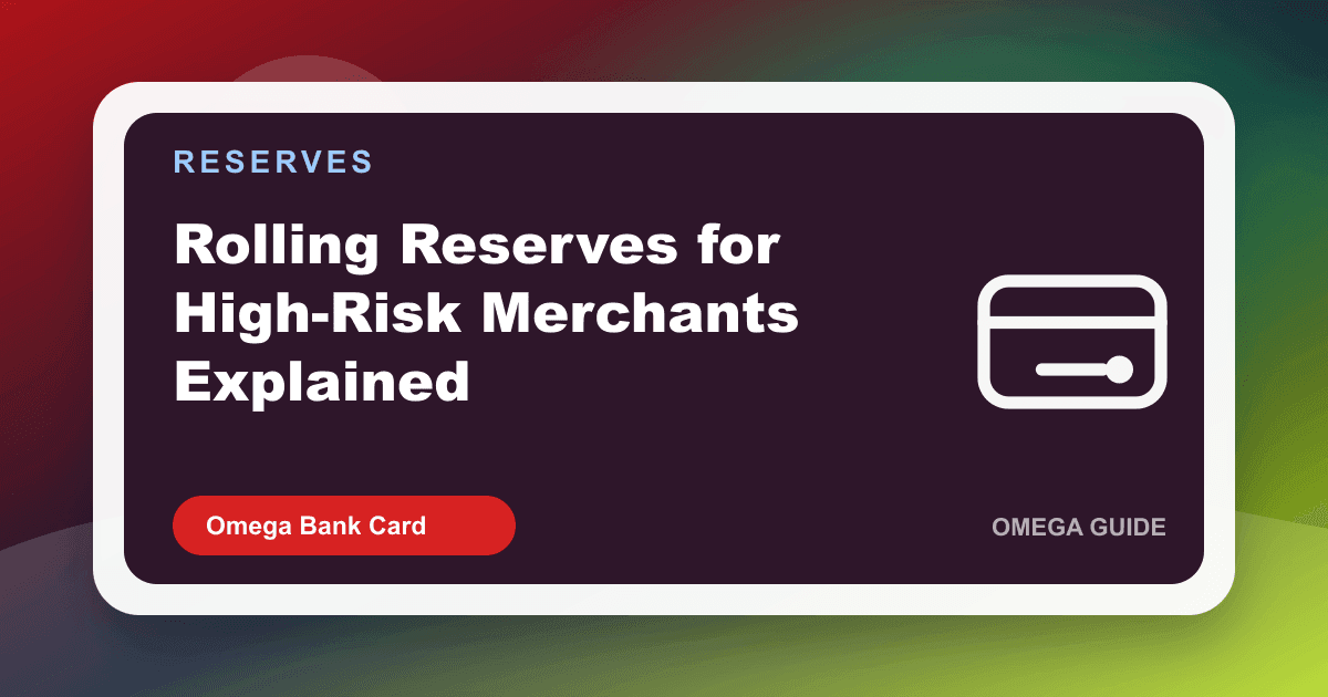 Rolling reserve merchant account hold percentage explained for high-risk supplement and telehealth payment processing