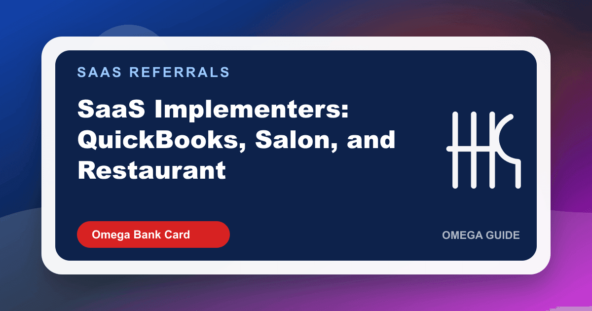 SaaS implementer referring merchant processing during a QuickBooks and restaurant POS go-live