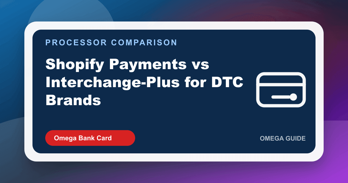DTC brand comparing Shopify Payments blended fees to an interchange-plus plus gateway model