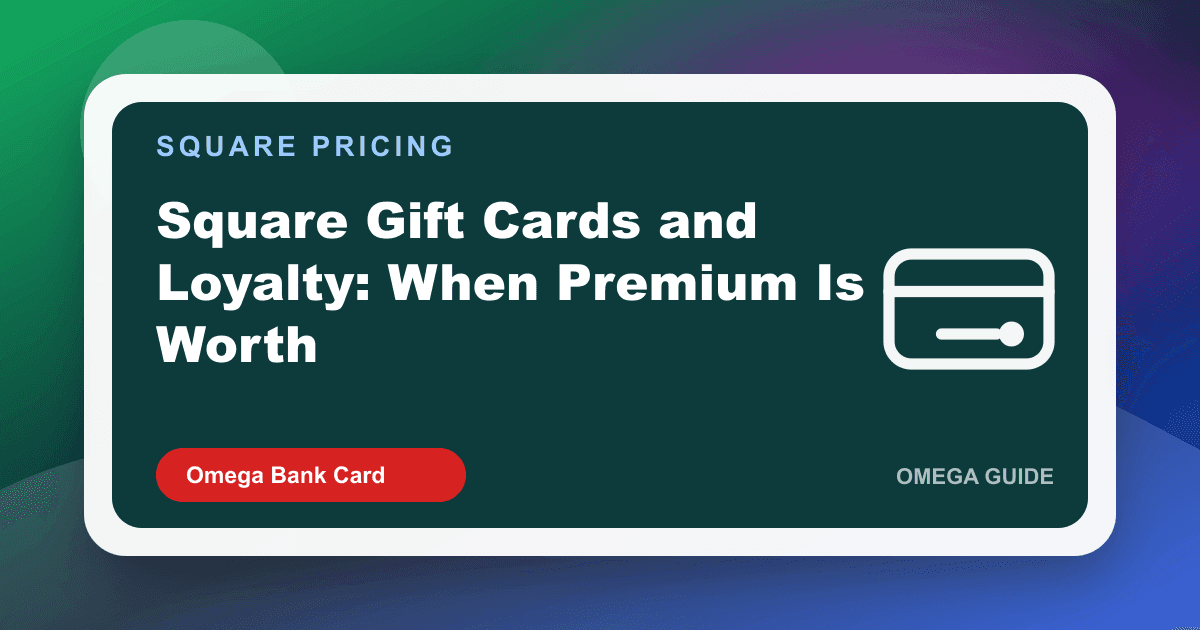 Retail checkout selling a Square gift card and loyalty signup on a customer-facing POS screen