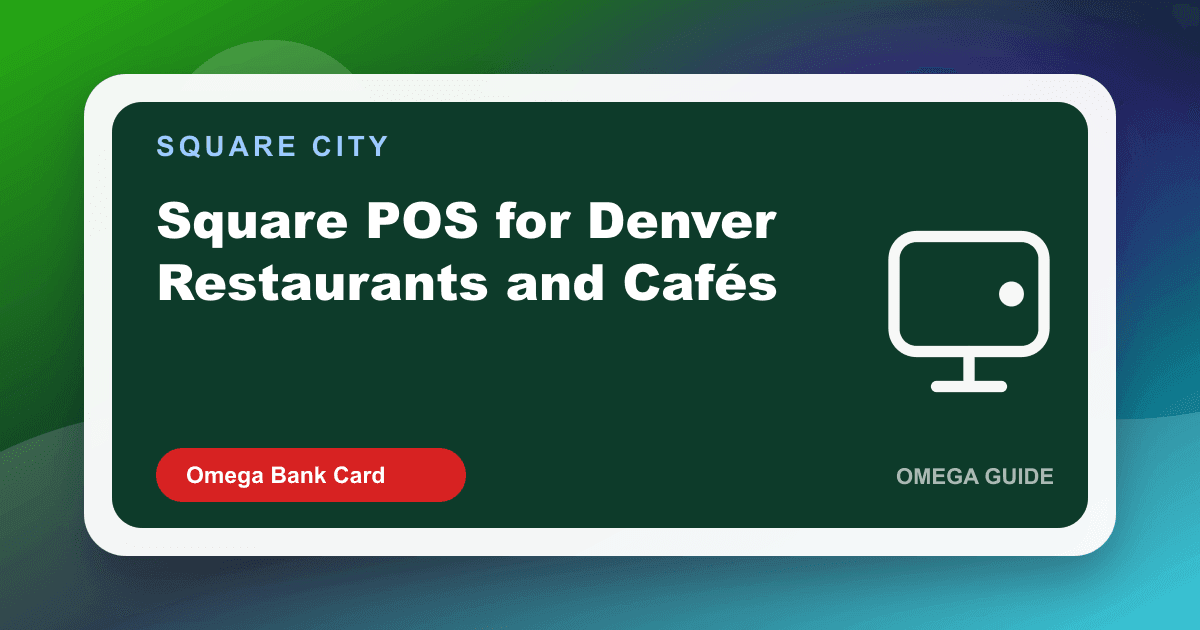 Denver café counter with Square Register and a restaurant patio Handheld for tourism-weekend service