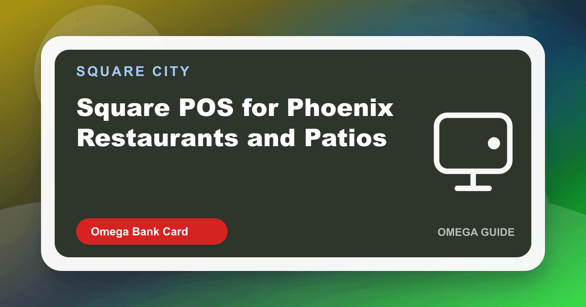 Phoenix restaurant patio with Square Handheld in shade and a Register inside at the host stand