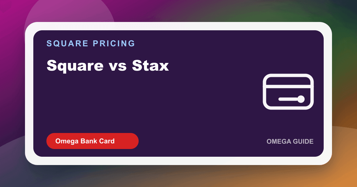 Owner comparing Square Plus software fees to a Stax subscription and interchange-plus statement