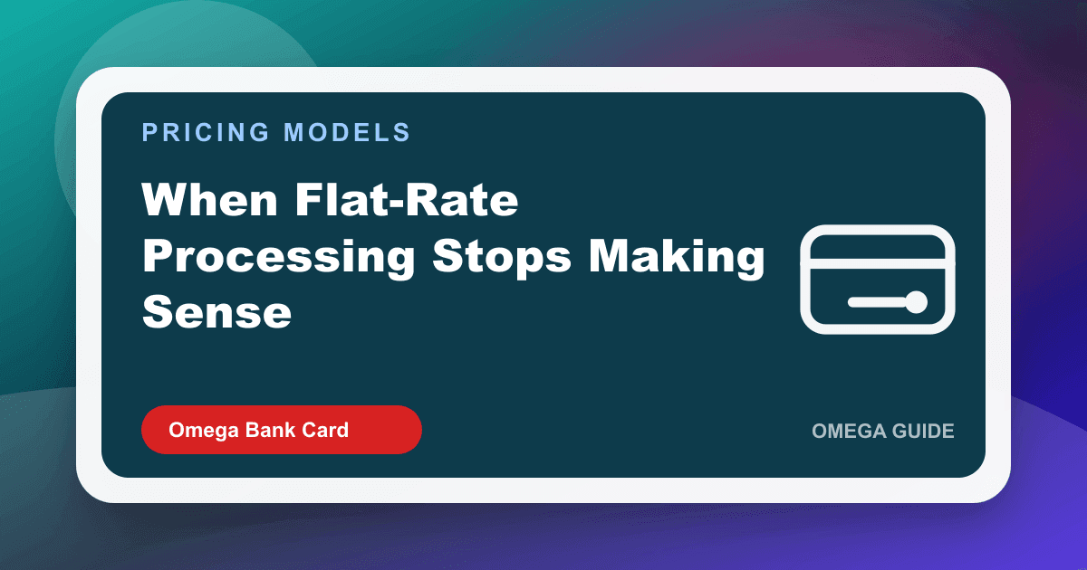 Growing merchant comparing flat rate vs interchange plus pricing effective rate chart