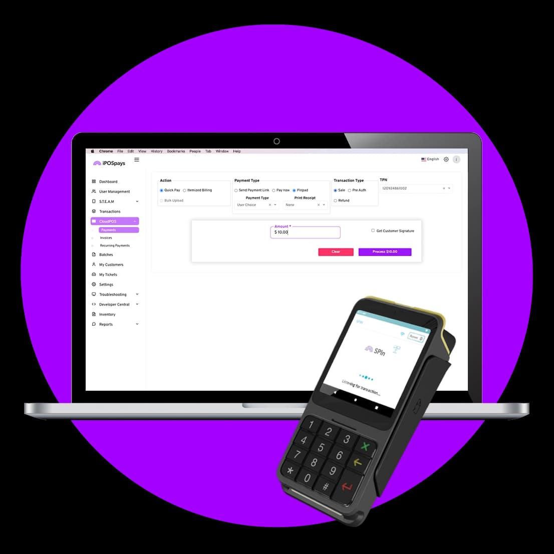 Dejavoo iPOSpays background